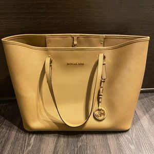 Michael Korda Tan Tote